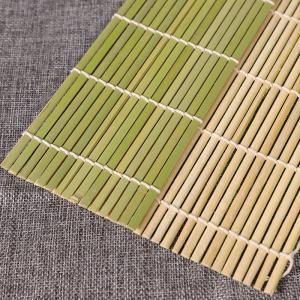Quality Food Safe Natural Flatstick 27cm 3mm Bamboo Sushi Rolling Mat Kit for sale