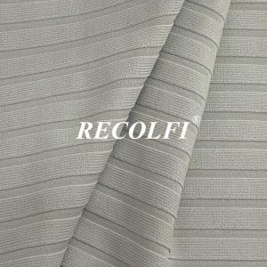 Stretch Ribbed Activewear Knit Fabric Eco Friendly Gym Wearing Warm Up Suits