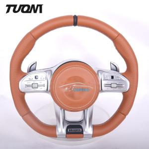 Full Leather Mercedes Benz Steering Wheel With LED Display OEM