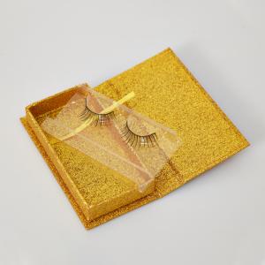 Customized Printed Paper Packaging Eyelashes Flip Top Box with Plastic Tray