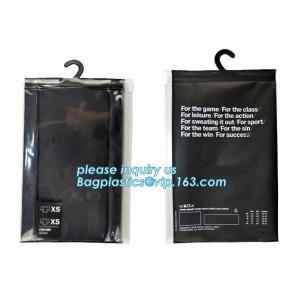 China custom printed aluminum foil lined hook hanger zip lock sock packaging bag,PVC bag/PVC hook bag /PVC hanger bag for Unde on sale