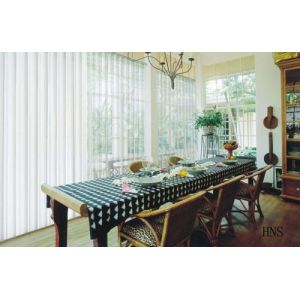 Vertical Blinds with Shangri-La for interior decoration