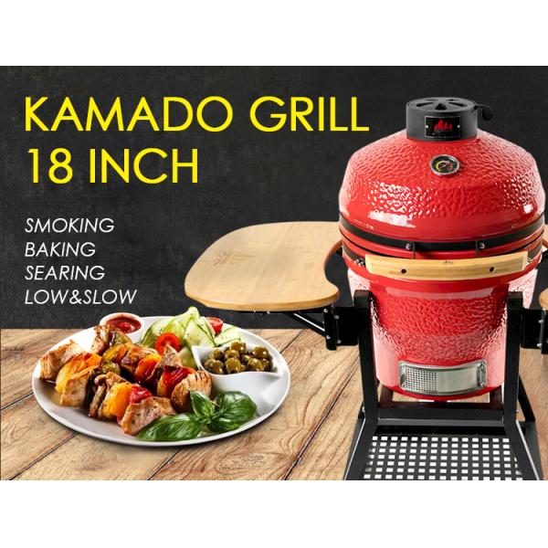 Uovo Kamado 18inch Charcoal Block Barbacoa Ceramic Kamado Elektrische Foshan Kamado Grills Kimstone Bbq Grill Garden Family Bbq