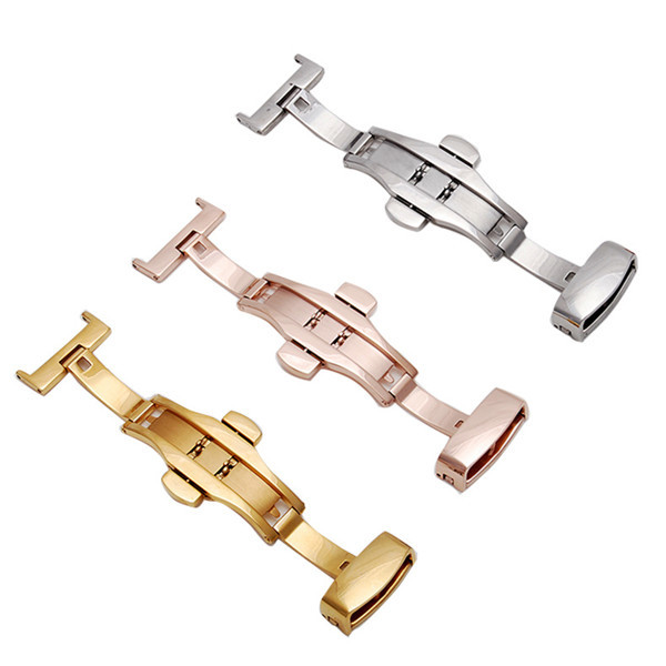 Buy Stainless Steel Deployment Buckle Clasp , Folding Butterfly Watch Clasp at wholesale prices