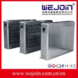 110V/220V stainless steel full-auto access control flap barrier