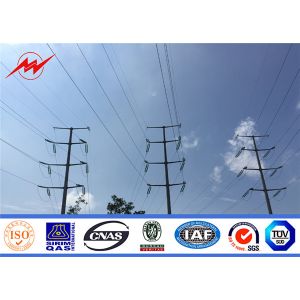 8M 1200Dan TIp Load Electricity Utility Power Poles For 11KV Overhead Transmissi