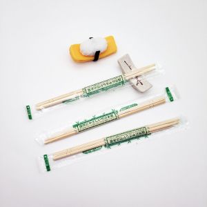 Customized Logo Disposable Bamboo Chopsticks Biodegradable Chopstick Carbonized
