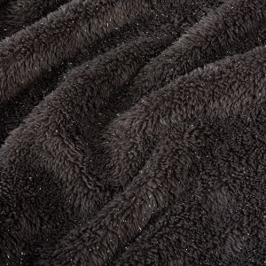 Weft Knitted 100% Polyester Sherpa Fleece Fabric For Blanket with Two Side Micro
