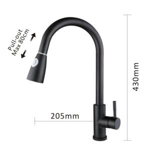 Two Functions Mixer Stretch 80cm Extendable Kitchen sink Faucet