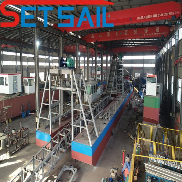 Chain Bucket Sand Gold Diamond Dredger Vessel Used in River