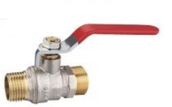China Manual Brass Ball Valve Chrome Plated Handle Corrosion Resistant on sale