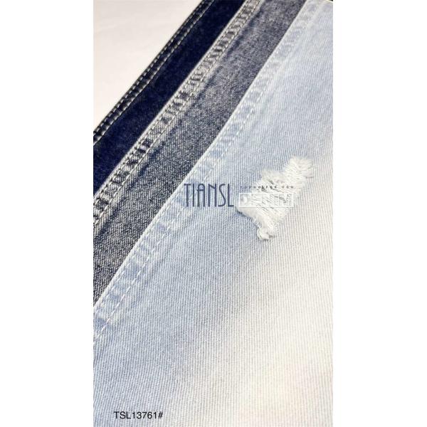 Buy 66 Inch 352gsm Blue Black Stretch Woven Twil Denim Fabric 100% Cotton at wholesale prices