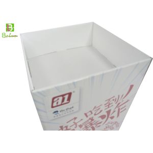 Supermarketing Cardboard POS Display , Dessert Corrugated Cardboard Display