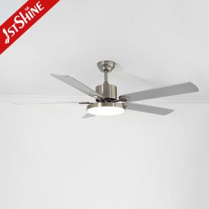 Smart Home 58 Inch Ceiling Fan with 5 MDF Blades and Remote Control 3 Color LED