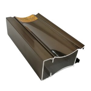 China High Glossy Machined Champagne Anodized Aluminium Extrusion Profiles on sale