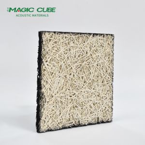 Quick Installation Wood Wool and Cement Square Acoustic Panel with Fireproof