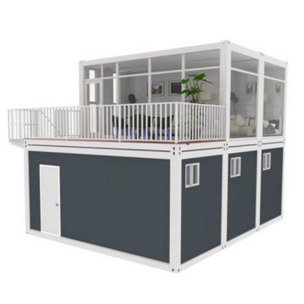 Steel Door Outdoor Prefabricated Container House for Modular Tiny Storage Office