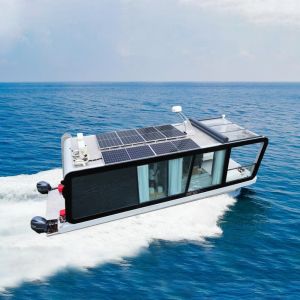 Quality OEM Aluminum Pontoon Houseboat Floating Homes For Swimming Activities for sale