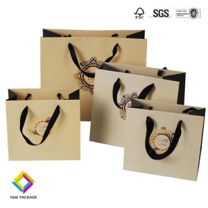 Gift Custom Printed Perfume Candle Packaging Bag With Handle