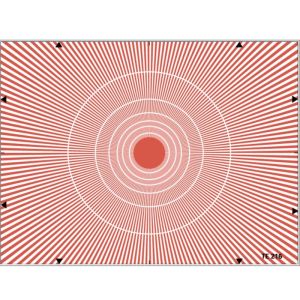 Reflective Sinusoidal Multi Burst Test Chart Sineimage YE0204 800W