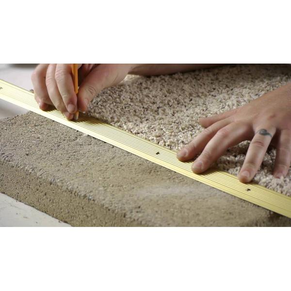 Electrophoresis Aluminum Carpet Trim Layering Strips For Floor