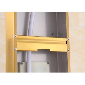 Bathroom Fittings Gold Shower Panel System Tower Cold And Hot Water ROVATE