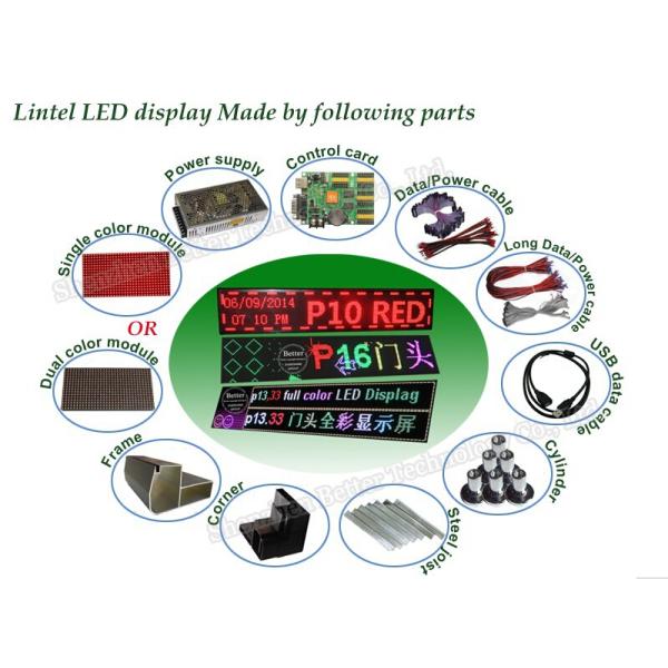 Brightness 7000 Nits Outdoor LED Display Module P10 DIP 160*160mm 320*160mm