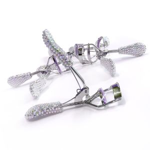 Stainless Steel Beauty Makeup Tools Sparkling Diamond Eyelash Curler
