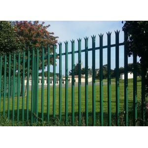 CE Assault Resistant 1.8m Steel Palisade Fencing Long Lasting