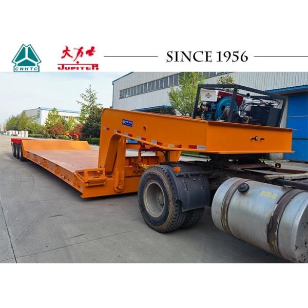 Buy 3 Axle 70T Detachable Gooseneck Low Bed Trailer at wholesale prices