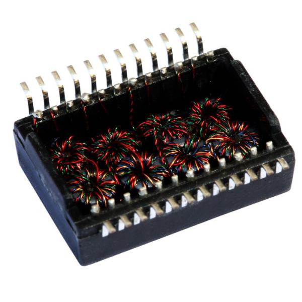 Buy SMT Type POE Ethernet Lan Transformer 10/100/1000 Base -T Module Connector at wholesale prices