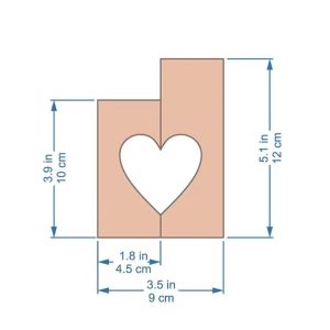 Customized heart-shaped wooden candlestick Anniversary candlestick Valentine's