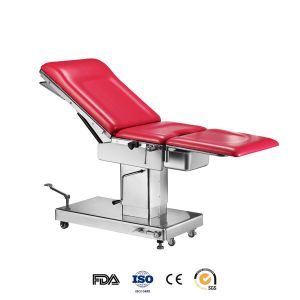 Electrical Hydraulic Examination Bed / Alluminium Alloy Adjustable Hospital Beds