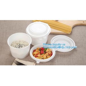 Custom printed disposable PLA hot soup bowls, kraft paper soup cup,Eco-Friendly