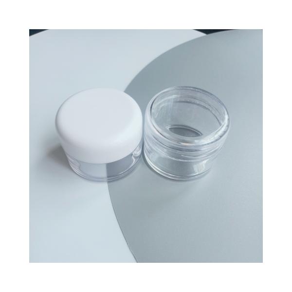 7ml 10ml PS Collar Clear Plastic Cream Jar for Industrial Cosmetic Packaging