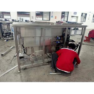 Two Tanks Adjustable Power Ultrasonic Cleaner Gas Phase Refrigeration 264L 360L