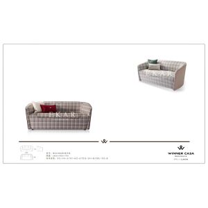 Modern Design Fabric Plaid Love Seat Lounge Room Living Room Sofa