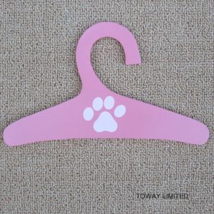 Cute Wood Dog Clothes Hangers Pet Apparel Display Accessories