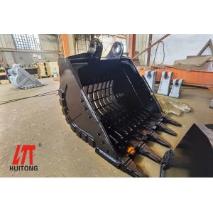 Wear Resistant NM400 1.5m3 Excavator Sieve Bucket