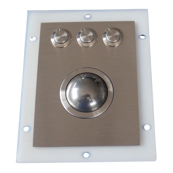 Industrial Stainless Steel Optical Trackball Module With 3 Sealed Waterproof
