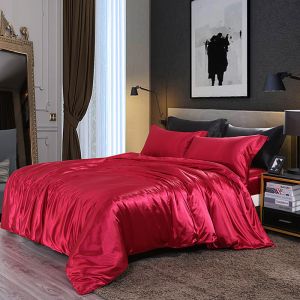 Modern Mulberry Silk 25mm Silk Sheets , 4Pcs 5 Feet Washable Silk Duvet Cover