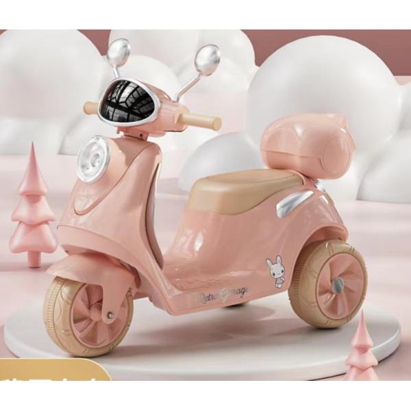 PP Plastic 6v Electric Ride on Car Motorbike for Kids Storage Box and Lights