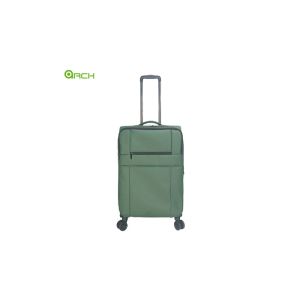 Wholesale PU Travel Trolley Soft Sided Luggage with spinner wheels