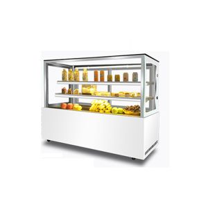 Stainless Steel Cake Display Freezer Commercial Elegance Marble Base