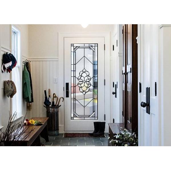 Clear / Bronze Exquisitely Custom Beveled Glass Panels Stunningly Flat Round