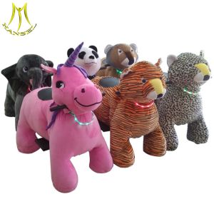 Hansel indoor amusement park equipment plush walking animal ride