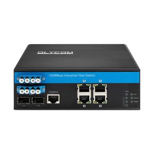 L2 Managed Industrial Switch with 2*2B Bypass Function SM LC Connector for