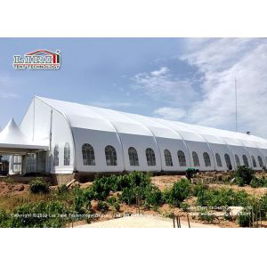 China 30X60 TFS Curved Party Tents With ABS Wall Heat Transfer Printing on sale