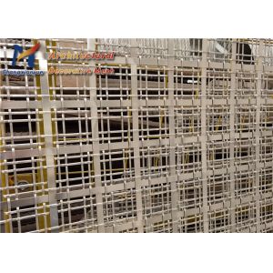 8m Architectural Woven Wire Mesh Ceilings Antique Finish