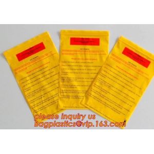 Biodegradable Biohazard Specimen Bag, Biohazard Specimen Transport Bag, Medical